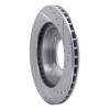 R1 76-86 Jeep SCRamBLER Front Left Drilled & Slotted Silver Brake Rotor