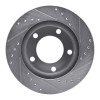 R1 76-86 Jeep SCRamBLER Front Left Drilled & Slotted Silver Brake Rotor