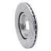 R1 14-25 Alfa Romeo Tonale Front Right Drilled & Slotted Silver Brake Rotor