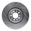 R1 14-25 Alfa Romeo Tonale Front Right Drilled & Slotted Silver Brake Rotor