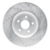 R1 11-25 Dodge Durango Front Left Drilled & Slotted Silver Brake Rotor