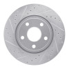 R1 11-22 Dodge Durango Front Left Drilled & Slotted Silver Brake Rotor