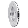 R1 11-22 Dodge Durango Front Left Drilled & Slotted Silver Brake Rotor