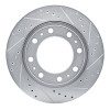 R1 19-25 Ram 3500 Rear Right Drilled & Slotted Silver Brake Rotor EDZ-40122R