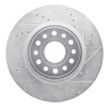 R1 19-25 Ram 1500 Front Right Drilled & Slotted Silver Brake Rotor