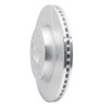 R1 19-25 Ram 1500 Front Right Drilled & Slotted Silver Brake Rotor