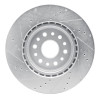 R1 19-25 Ram 1500 Front Right Drilled & Slotted Silver Brake Rotor