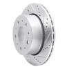 R1 14-21 Ram Promaster 2500 Rear Right Drilled & Slotted Silver Brake Rotor