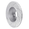 R1 14-21 Ram Promaster 2500 Rear Right Drilled & Slotted Silver Brake Rotor