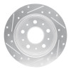 R1 14-21 Ram Promaster 2500 Rear Right Drilled & Slotted Silver Brake Rotor EDZ-40115R