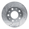 R1 14-25 Ram Promaster 2500 Front Left Drilled & Slotted Silver Brake Rotor