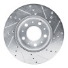 R1 14-25 Ram Promaster 2500 Front Left Drilled & Slotted Silver Brake Rotor