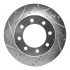 R1 09-25 Dodge Ram 3500 Front Left Drilled & Slotted Silver Brake Rotor