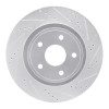 R1 04-06 Dodge Ram 1500 Pickup Front Right Drilled & Slotted Silver Brake Rotor