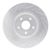 R1 04-06 Dodge Ram 1500 Pickup Front Right Drilled & Slotted Silver Brake Rotor
