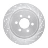 R1 03-03 Dodge Durango Rear Right Drilled & Slotted Silver Brake Rotor