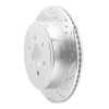 R1 03-03 Dodge Durango Rear Right Drilled & Slotted Silver Brake Rotor