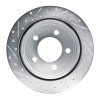 R1 03-03 Dodge Ram 1500 Van Rear Right Drilled & Slotted Silver Brake Rotor