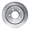 R1 03-03 Dodge Ram 1500 Van Rear Left Drilled & Slotted Silver Brake Rotor