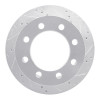 R1 00-02 Dodge Ram 4000 (Mexico) Rear Right Drilled & Slotted Silver Brake Rotor