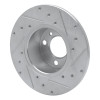 R1 77-83 BMW 320I (USA/Canada) Front Left Drilled & Slotted Silver Brake Rotor