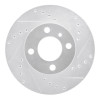 R1 76-77 BMW 320I (USA/Canada) Front Right Drilled & Slotted Silver Brake Rotor
