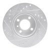 R1 76-77 BMW 320I (USA/Canada) Front Right Drilled & Slotted Silver Brake Rotor
