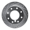 R1 75-79 Dodge W200 Front Left Drilled & Slotted Silver Brake Rotor