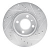 R1 76-77 BMW 320I (USA/Canada) Front Left Drilled & Slotted Silver Brake Rotor