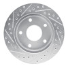 R1 94-99 Dodge Ramcharger (Mexico) Front Right Drilled & Slotted Silver Brake Rotor