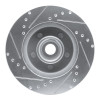 R1 87-90 Dodge DAKOTA RWD Front Right Drilled & Slotted Silver Brake Rotor