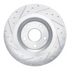 R1 19-25 Volvo XC40 Rear Right Drilled & Slotted Silver Brake Rotor
