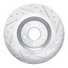 R1 19-25 Volvo XC40 Rear Left Drilled & Slotted Silver Brake Rotor