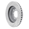 R1 74-81 Dodge W150 Front Right Drilled & Slotted Silver Brake Rotor