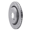 R1 07-18 Volvo XC70 Rear Right Drilled & Slotted Silver Brake Rotor