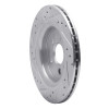 R1 07-18 Volvo XC70 Rear Right Drilled & Slotted Silver Brake Rotor
