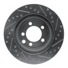R1 74-81 Dodge Ramcharger 4WD Front Left Drilled & Slotted Silver Brake Rotor