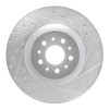 R1 15-22 Ram Promaster City Front Right Drilled & Slotted Silver Brake Rotor