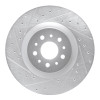R1 15-22 Ram Promaster City Front Left Drilled & Slotted Silver Brake Rotor
