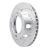 R1 75-93 Dodge W300 Front Left Drilled & Slotted Silver Brake Rotor