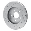 R1 84-95 Chrysler New Yorker Front Right Drilled & Slotted Silver Brake Rotor