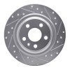 R1 18-25 Volvo S60 Rear Right Drilled & Slotted Silver Brake Rotor