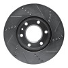 R1 06-25 American Coach PatRiot Front Left Drilled & Slotted Silver Brake Rotor