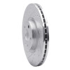 R1 16-17 Volvo XC60 Front Left Drilled & Slotted Silver Brake Rotor