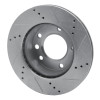 R1 02-06 Dodge SprintER 2500 Front Left Drilled & Slotted Silver Brake Rotor