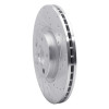 R1 16-17 Volvo XC60 Front Right Drilled & Slotted Silver Brake Rotor