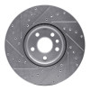 R1 16-17 Volvo XC60 Front Right Drilled & Slotted Silver Brake Rotor