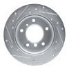 R1 02-18 Dodge SprintER 3500 Rear Right Drilled & Slotted Silver Brake Rotor