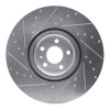 R1 16-26 Volvo XC90 Front Right Drilled & Slotted Silver Brake Rotor