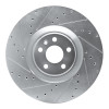 R1 16-26 Volvo XC90 Front Left Drilled & Slotted Silver Brake Rotor
